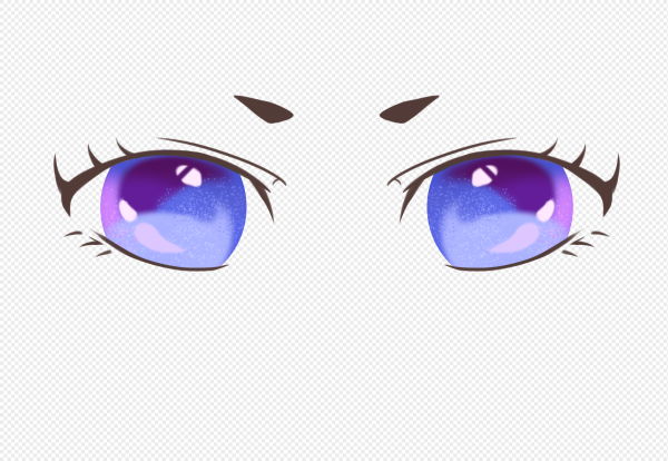 Синий глаз аниме