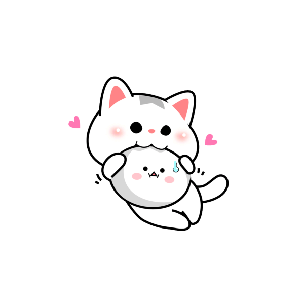 Милые Стикеры без фона котики