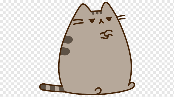 Милые котики на прозрачном фоне