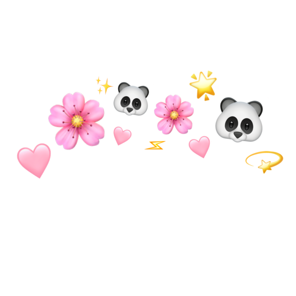 Сердечки над головой без фона