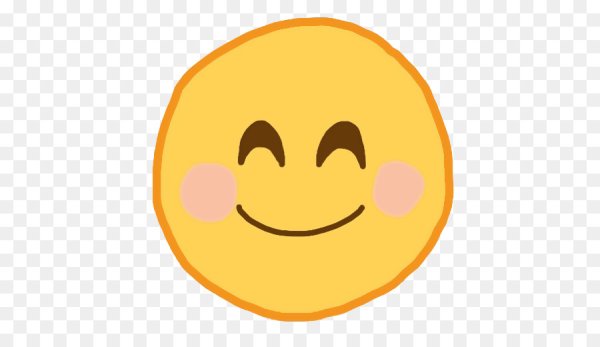 Милый смайлик на прозрачном фоне