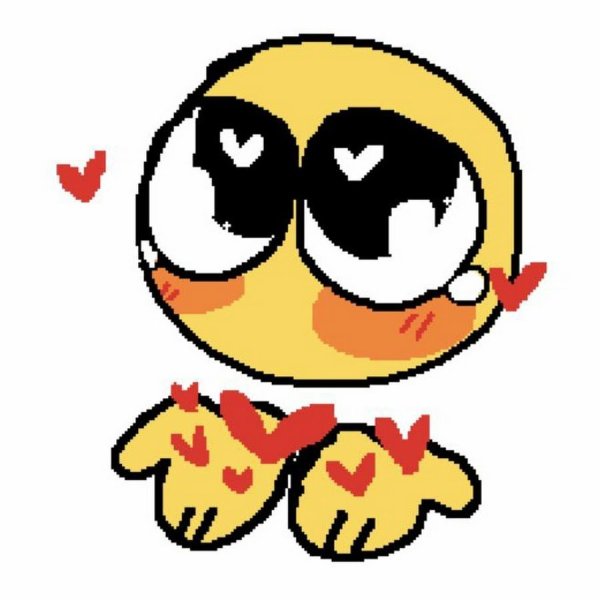 Милый смайлик с большими глазами