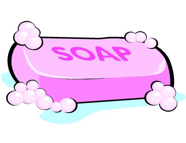 Мыло на прозрачном фоне