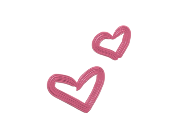 Сердце помадой