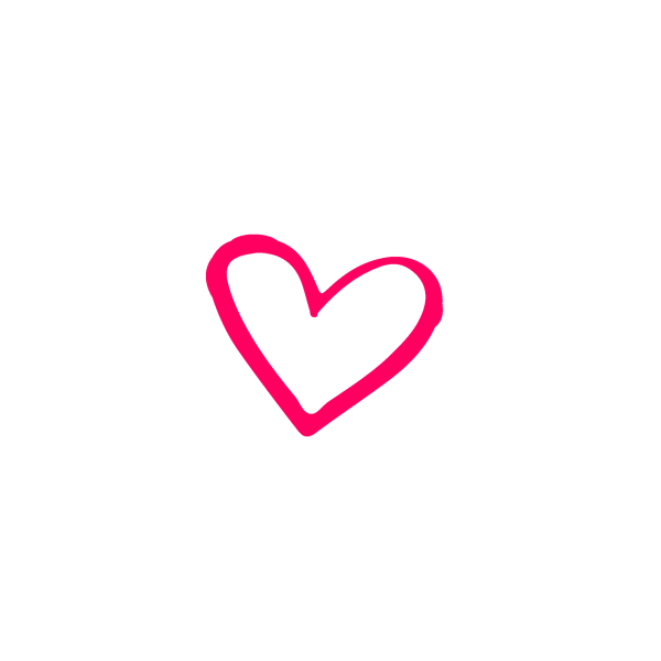 Маленькое сердце на белом фоне