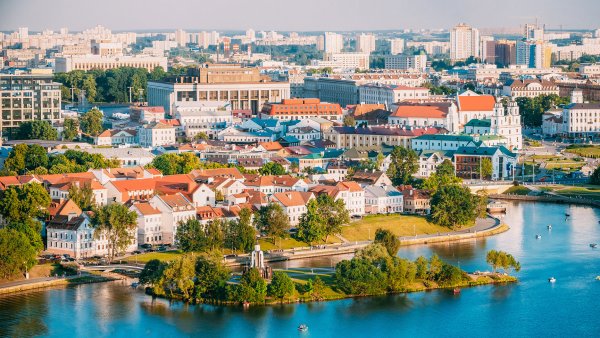 Белоруссия Минск сверху