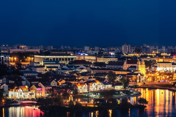 Минск ночью