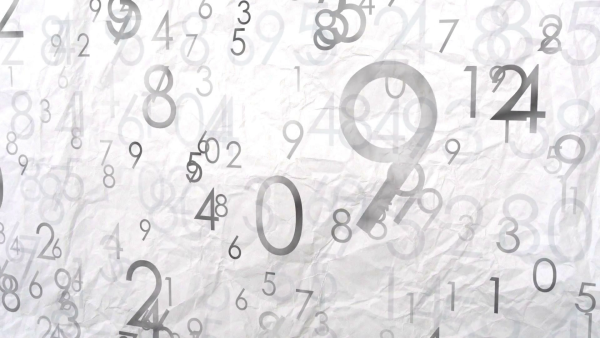 Летающие цифры для фона