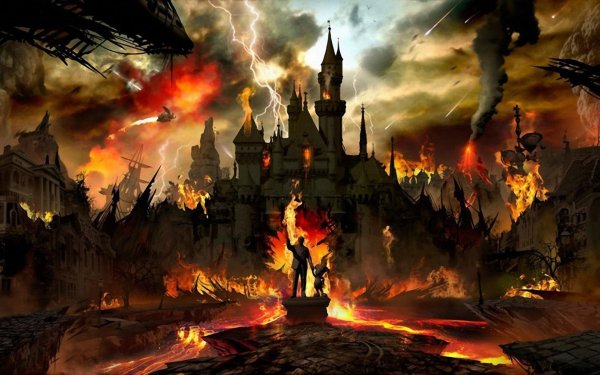 Крепость в огне