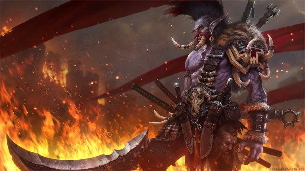 World of Warcraft Тролль воин