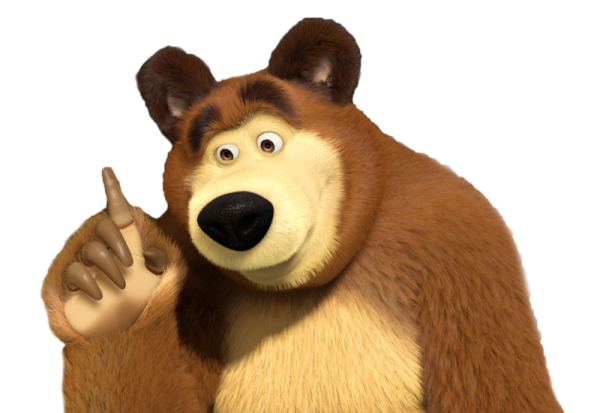 Медведь из мультика Маша и медведь