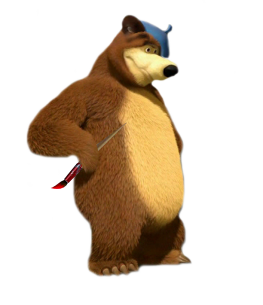 Медведь из мультика