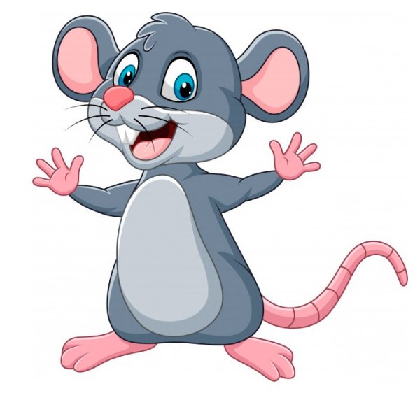 Радостный мышонок для детей