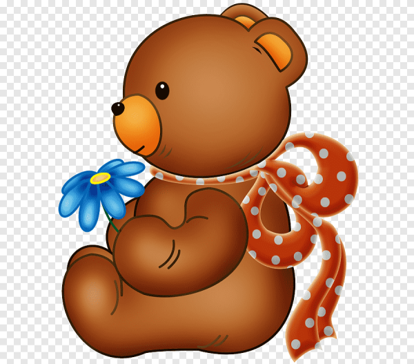 Мишка на прозрачном фоне