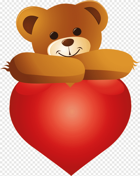 Валентинка Медвежонок