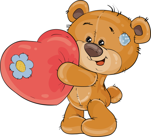 Медвежонок с сердечком