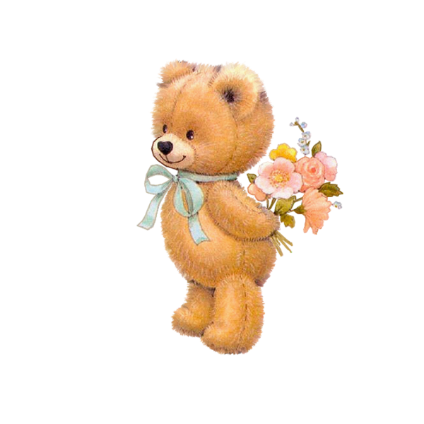 Мишка на прозрачном фоне для фотошопа