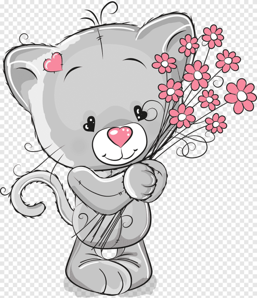 Мультяшка с цветочком