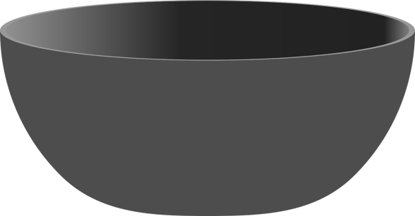 Глубокая тарелка на прозрачном фоне