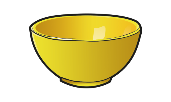 Миска иллюстрация