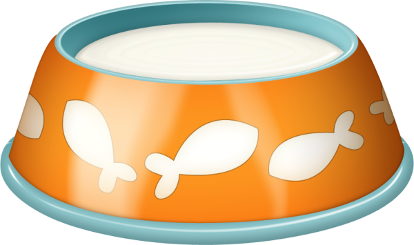 Миска с молоком