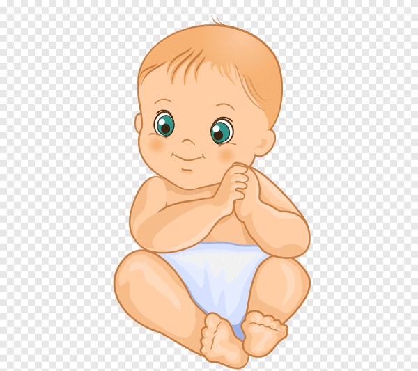 Малыш на прозрачном фоне