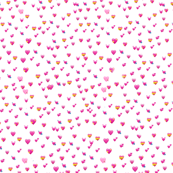 Мелкие сердечки на белом фоне
