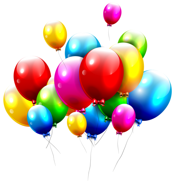 Шары на белом фоне