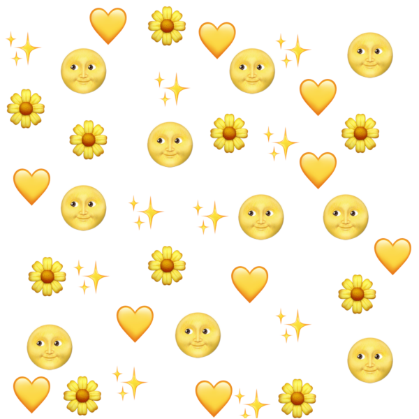 Эмодзи на желтом фоне