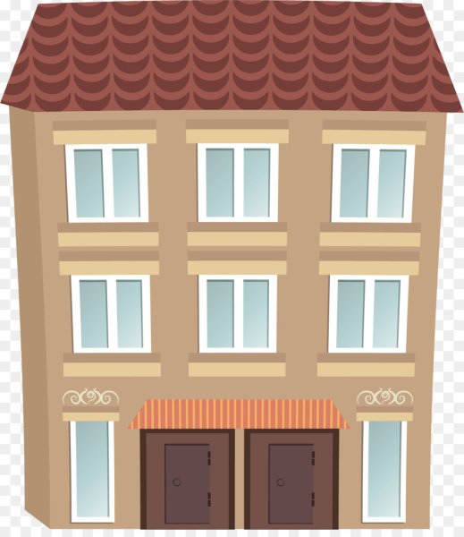 Мультяшный домик многоэтажный