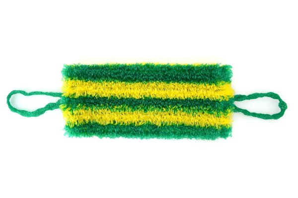 Мочалка "медведь полосатый"15*45см