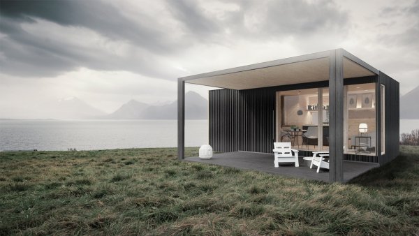 Беседка в стиле барнхаус