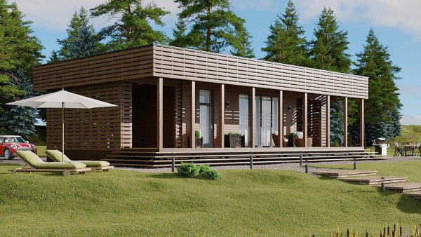 Коттеджный поселок из модульных домов