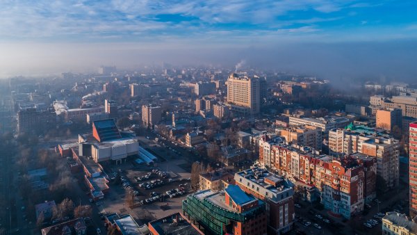 Площадь Куйбышева с высоты