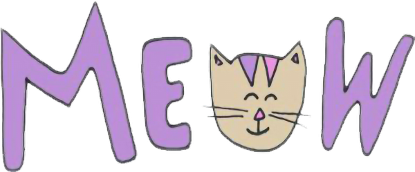 Надпись мяу