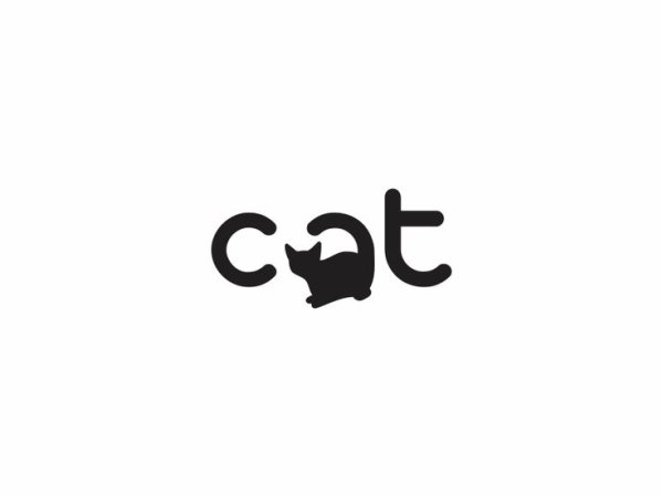 Красивая надпись Cat