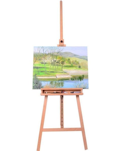 Мольберт на белом фоне