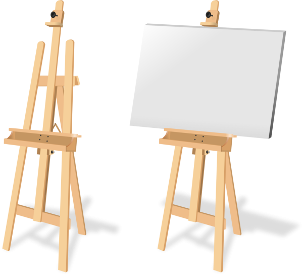 Мольберт с холстом
