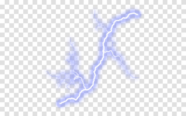 Молния без фона