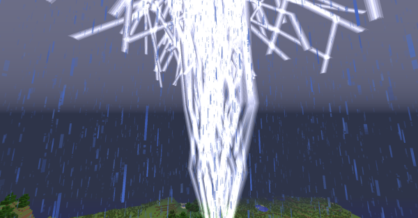 Молния удар в МАЙНКРАФТЕ