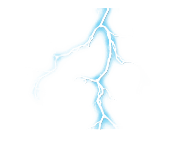 Молния на белом фоне