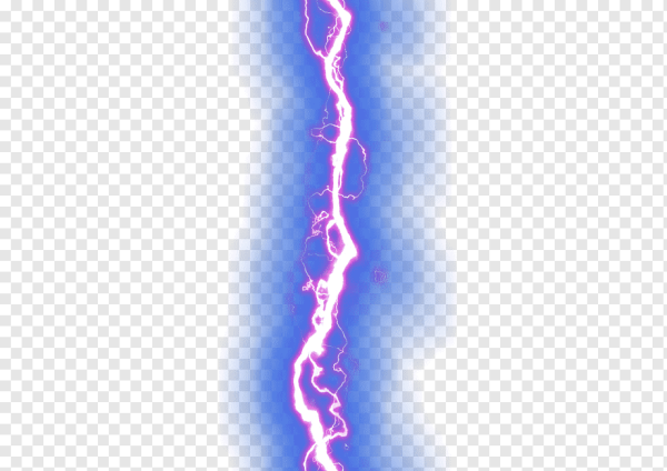 Молния линия без фона