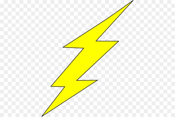 Молния на прозрачном фоне