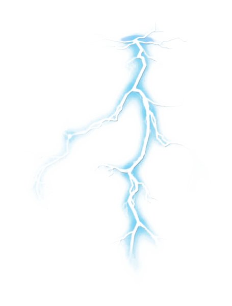 Молния на белом фоне