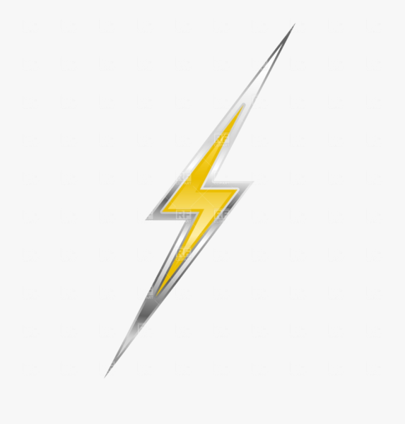 Молния на прозрачном фоне