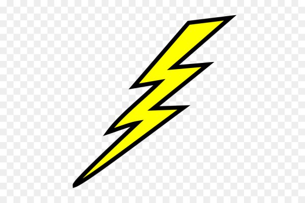 Молния нарисованная