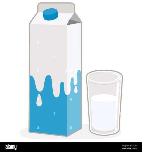 Пакет молока мультяшный