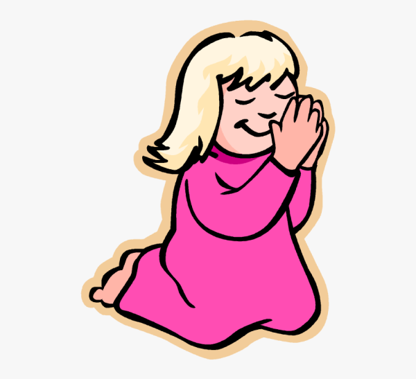 Ребенок молится мультяшная