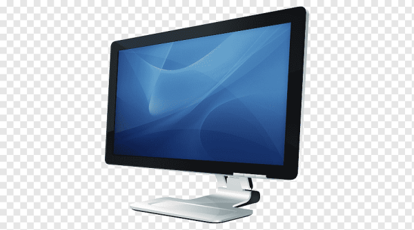 Монитор компьютера на прозрачном фоне