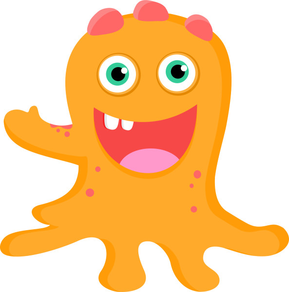 Мультяшный монстрик